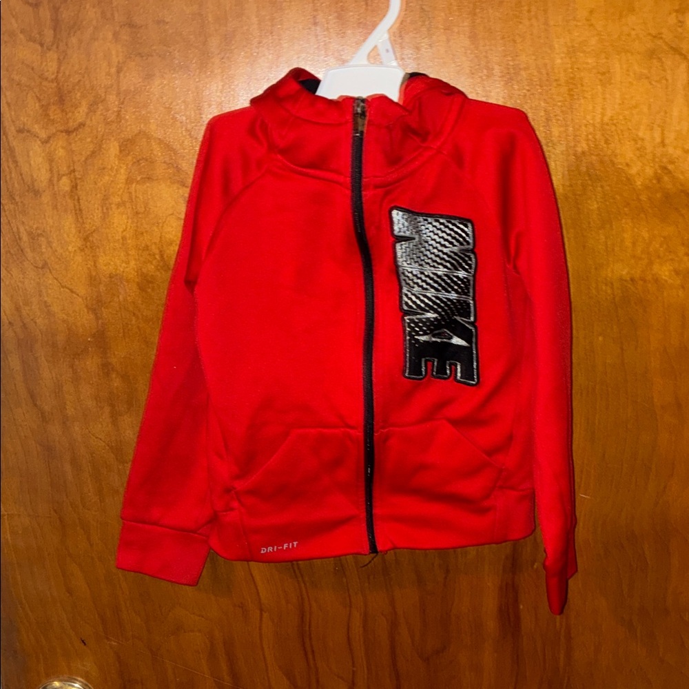 Nike Kids Red Dri-FIT Hoodie